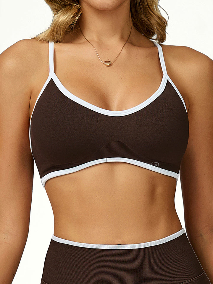 Contrast Edge Seamless Sports Bra