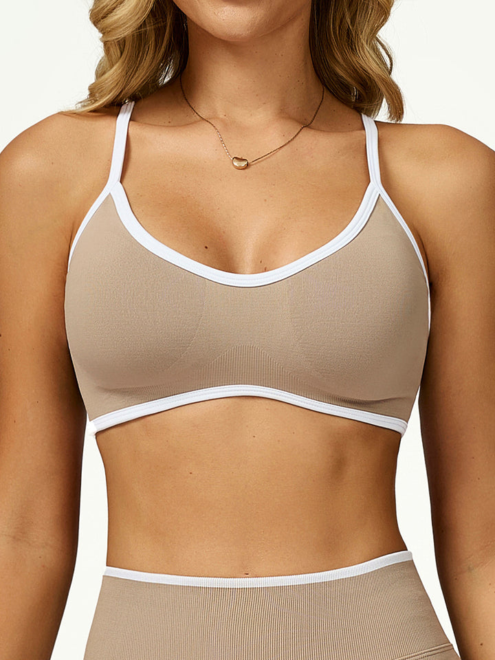 Contrast Edge Seamless Sports Bra