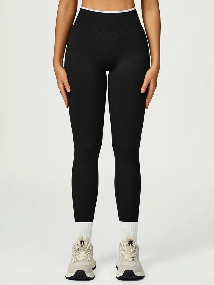Contrast Edge Seamless Sports Pants