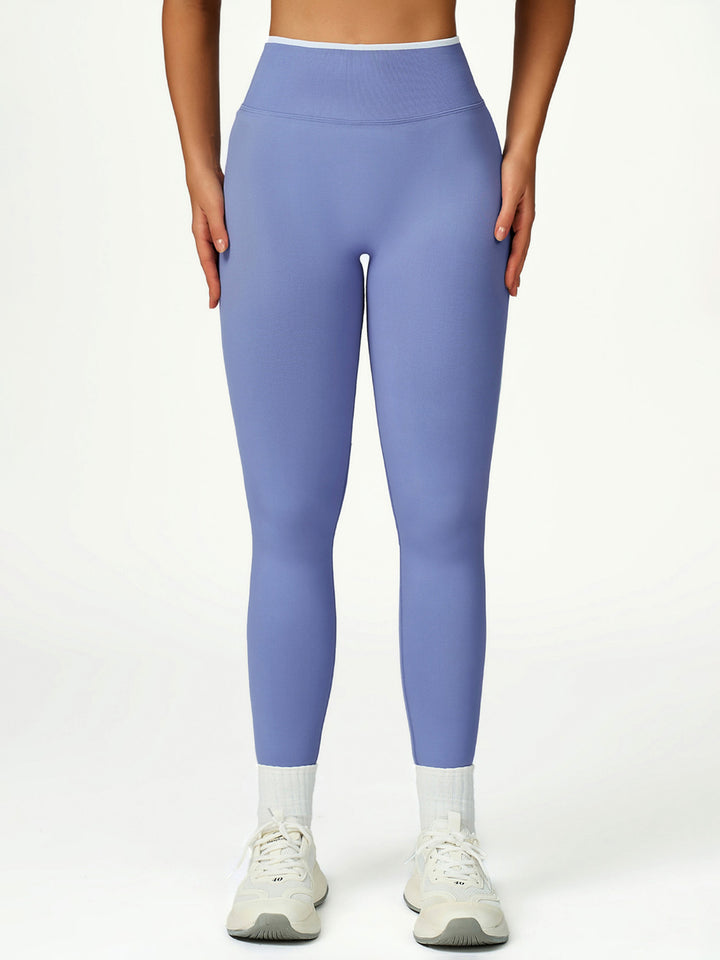Contrast Edge Seamless Sports Pants