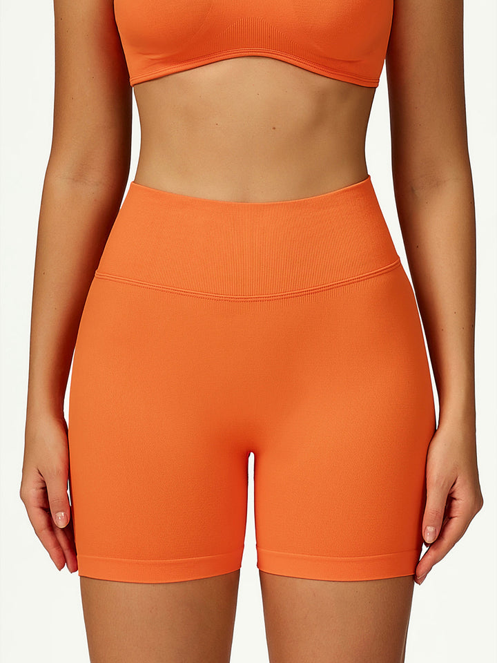 Contrast Edge Seamless Sports Shorts