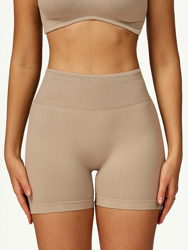 Contrast Edge Seamless Sports Shorts