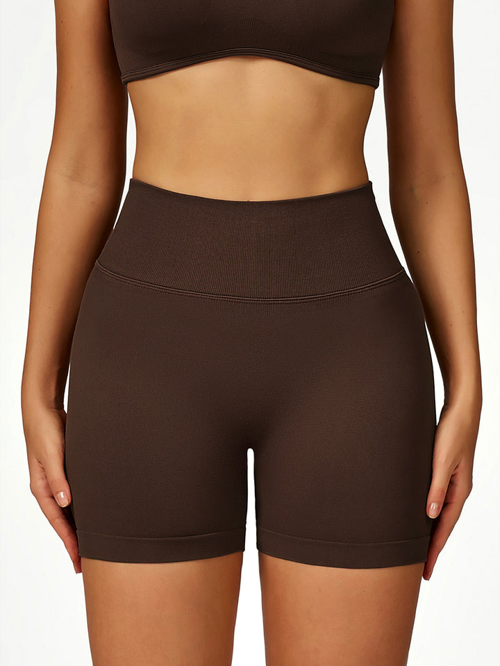 Contrast Edge Seamless Sports Shorts