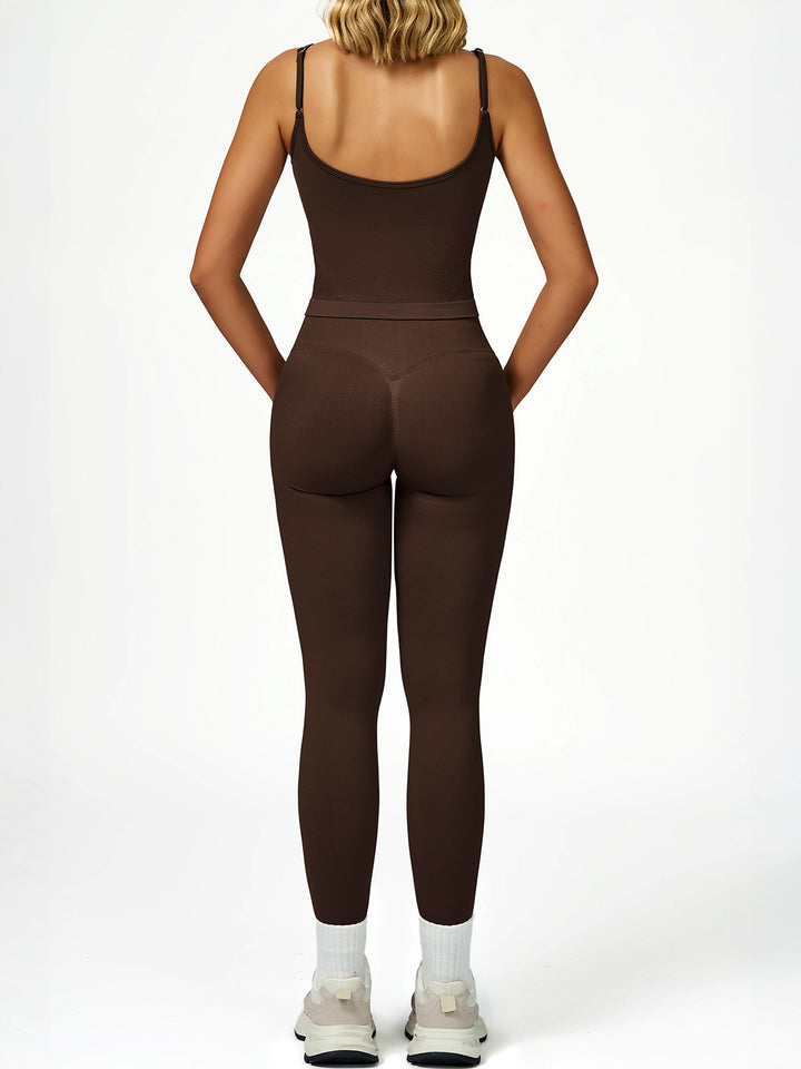 Contrast Edge U-Back Sports Top