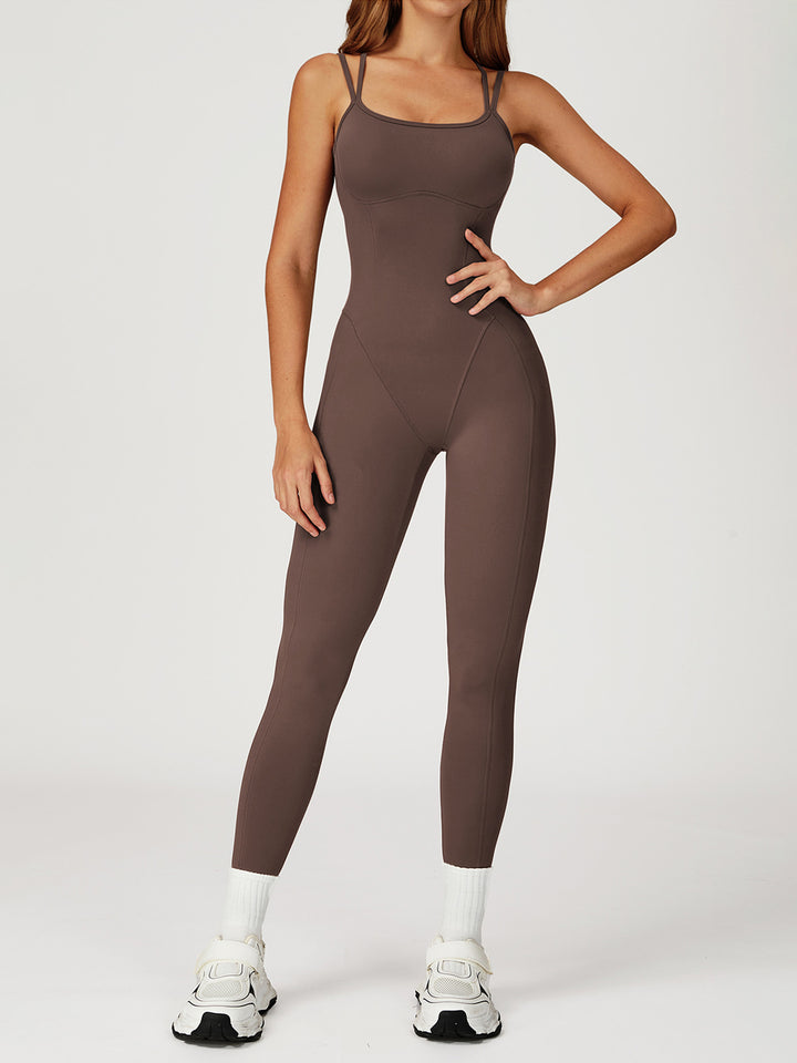 Cross-Back Nude Bodysuit