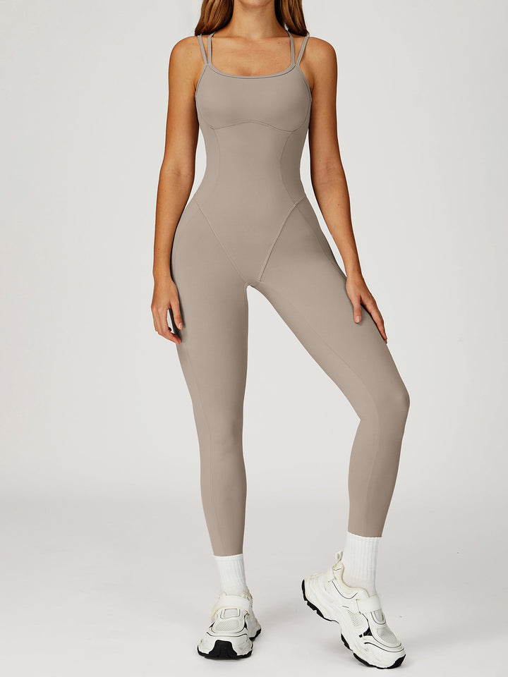 Cross-Back Nude Bodysuit