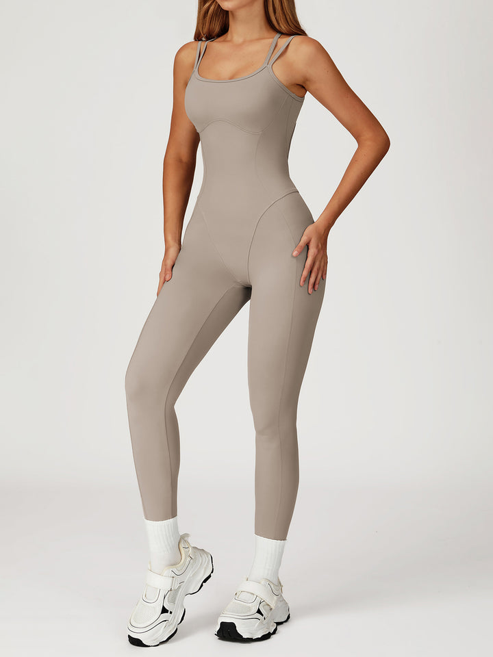 Cross-Back Nude Bodysuit