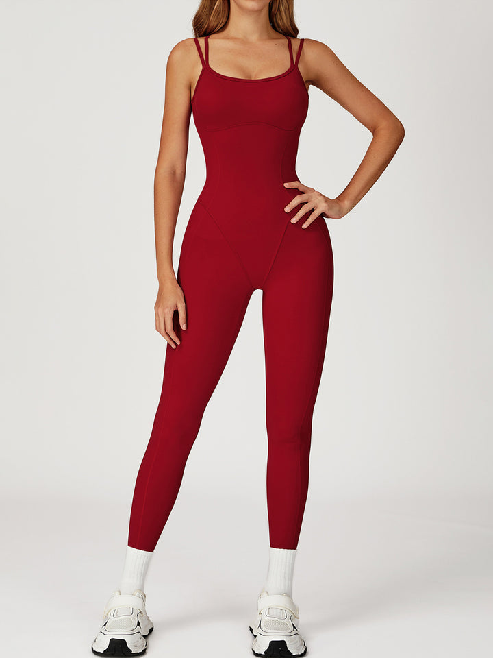 Cross-Back Nude Bodysuit