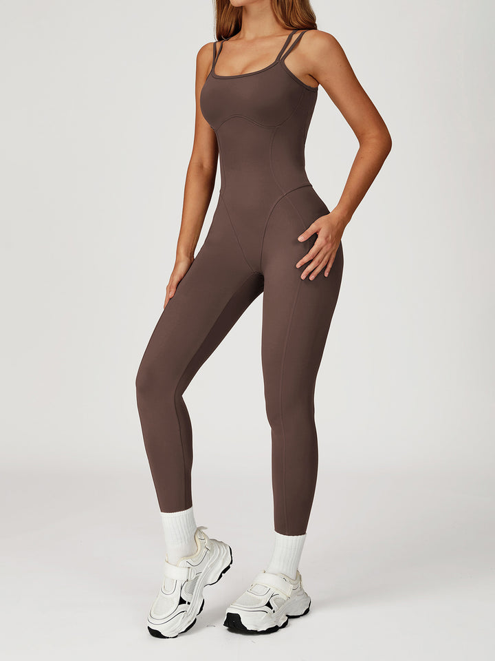Cross-Back Nude Bodysuit