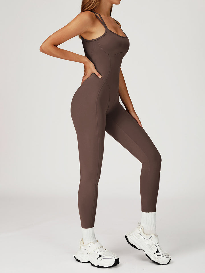 Cross-Back Nude Bodysuit