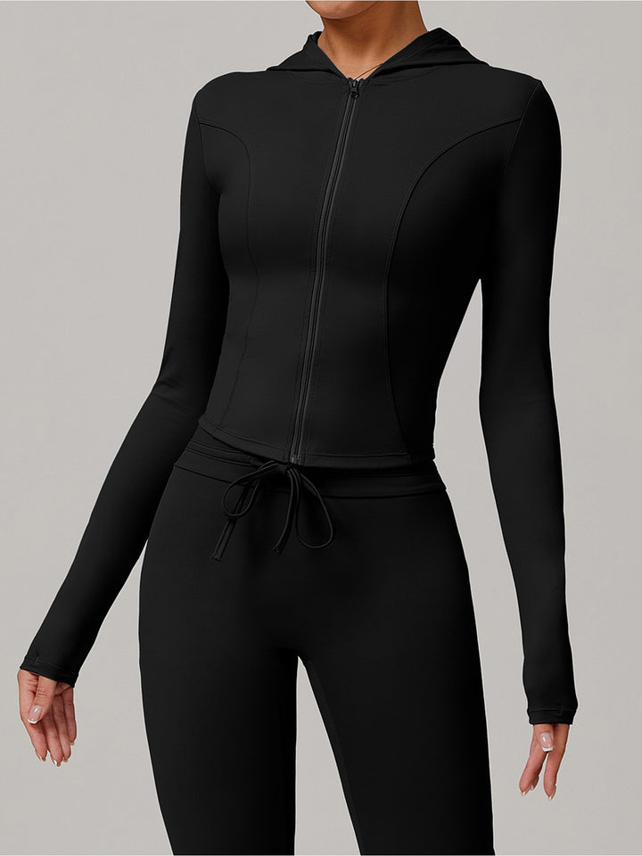 Cross-Waist Flared Sports Bottoms