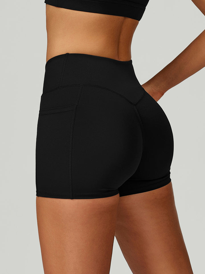 Cross-Waist Pocket Sports Shorts