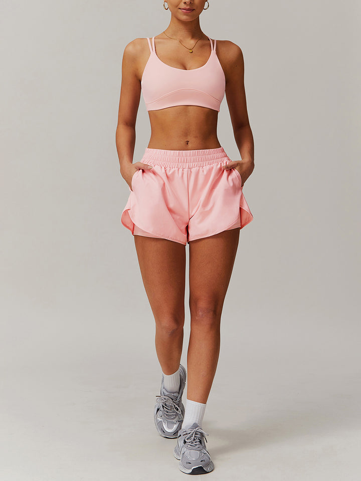 Cross Strap Contour Sports Bras