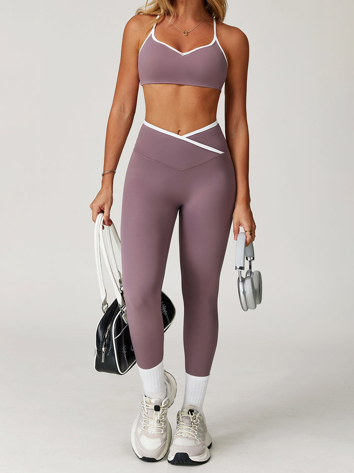 Cross Waistband Sports Bottoms