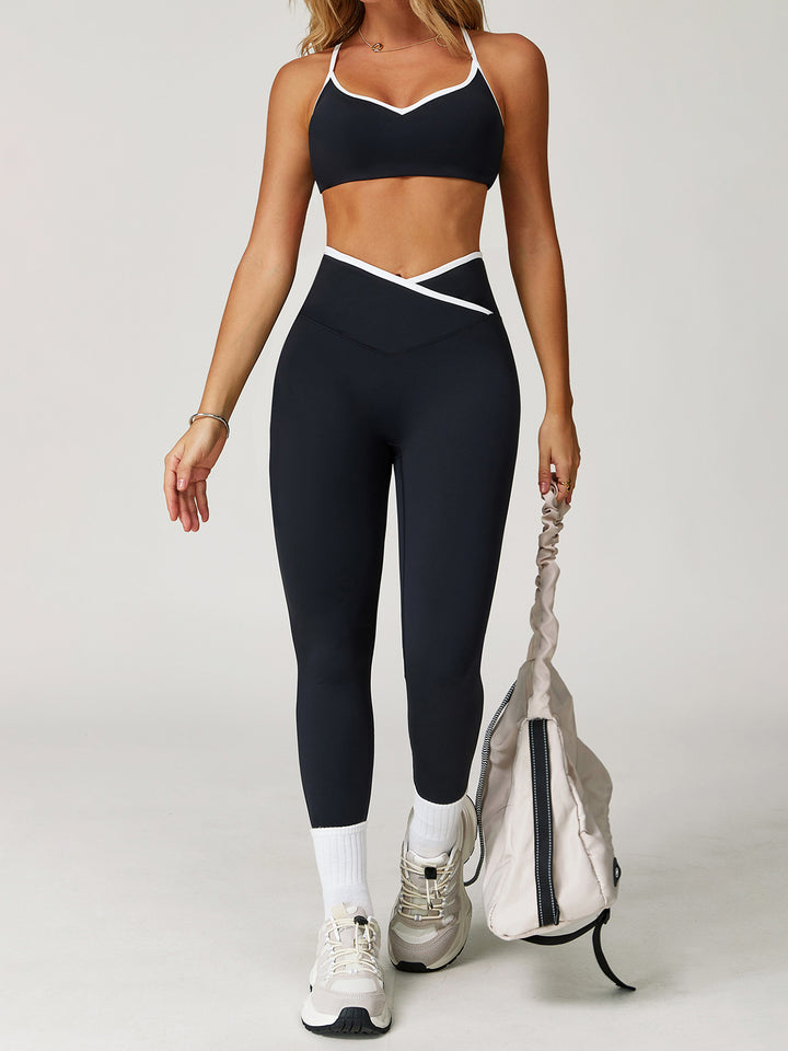 Cross Waistband Sports Bottoms