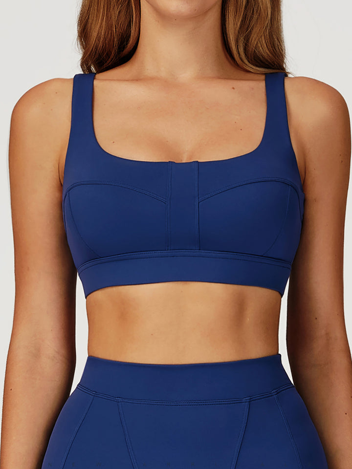 Double-Strap Nude Sports Bras