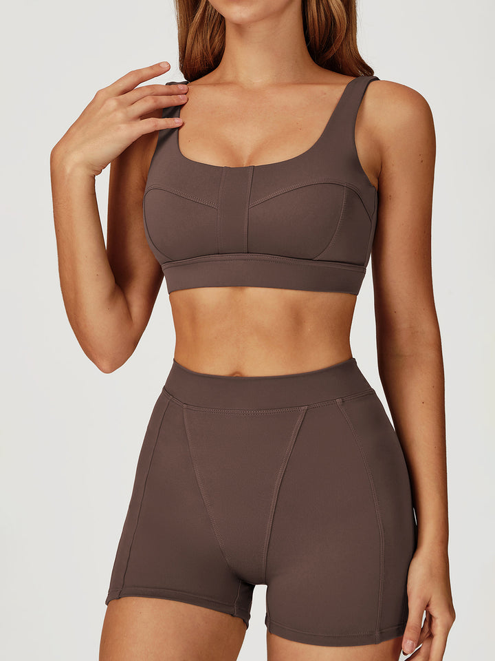 Double-Strap Nude Sports Bras
