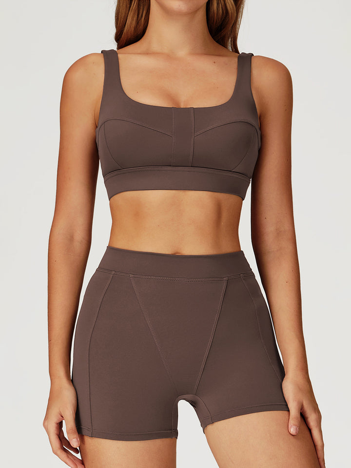 Double-Strap Nude Sports Bras