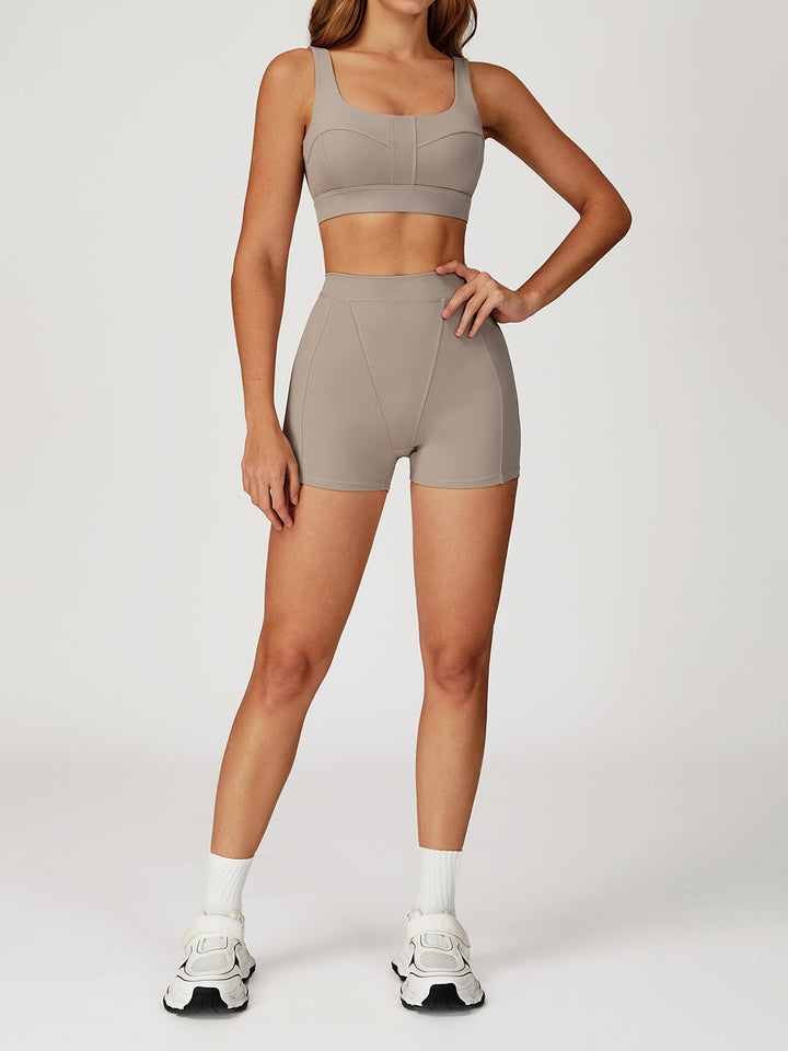 Double-Strap Nude Sports Bras