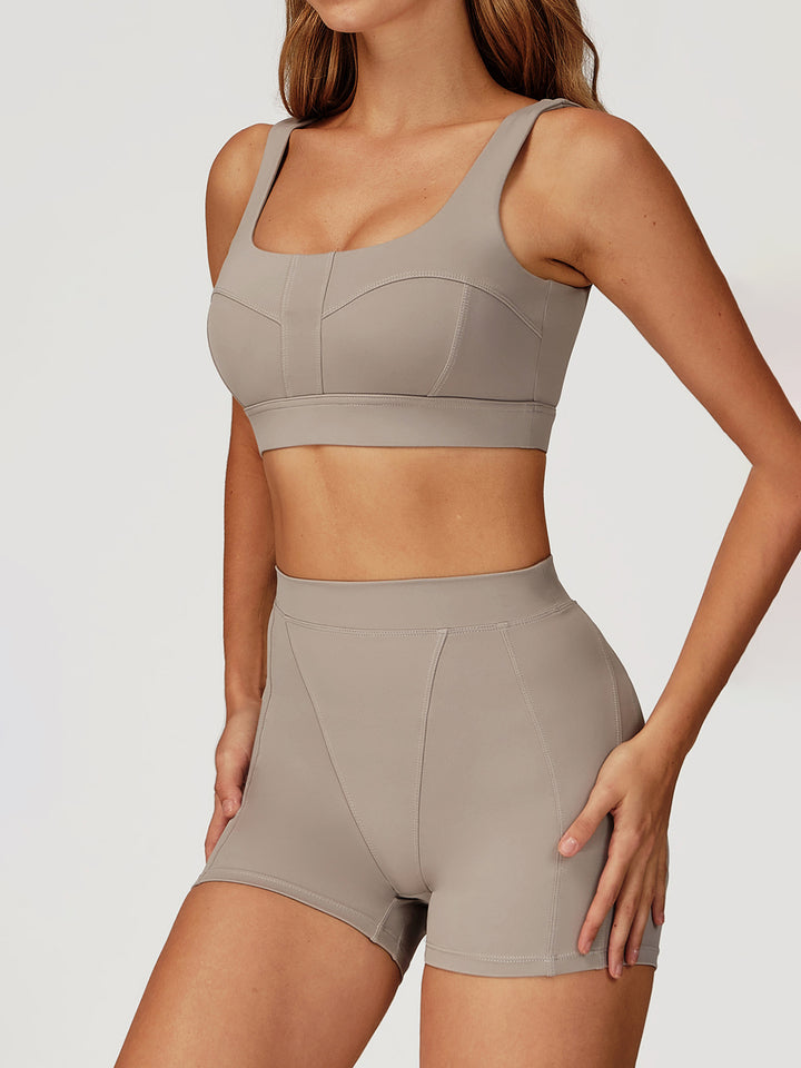 Double-Strap Nude Sports Bras