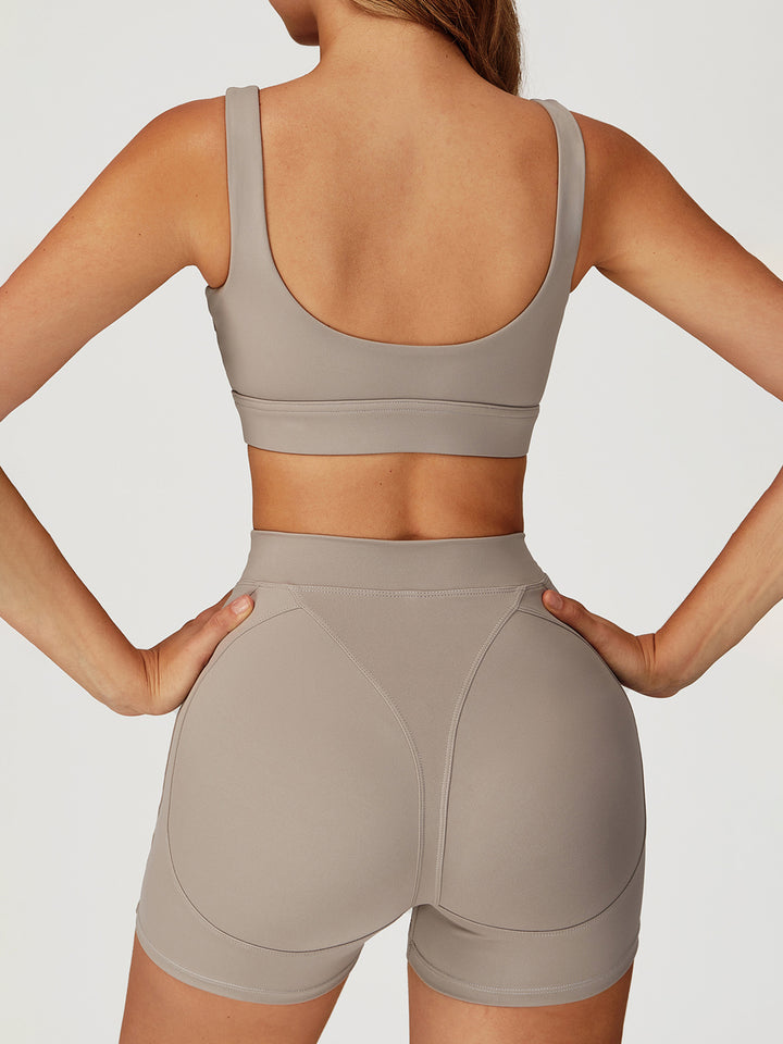 Double-Strap Nude Sports Bras