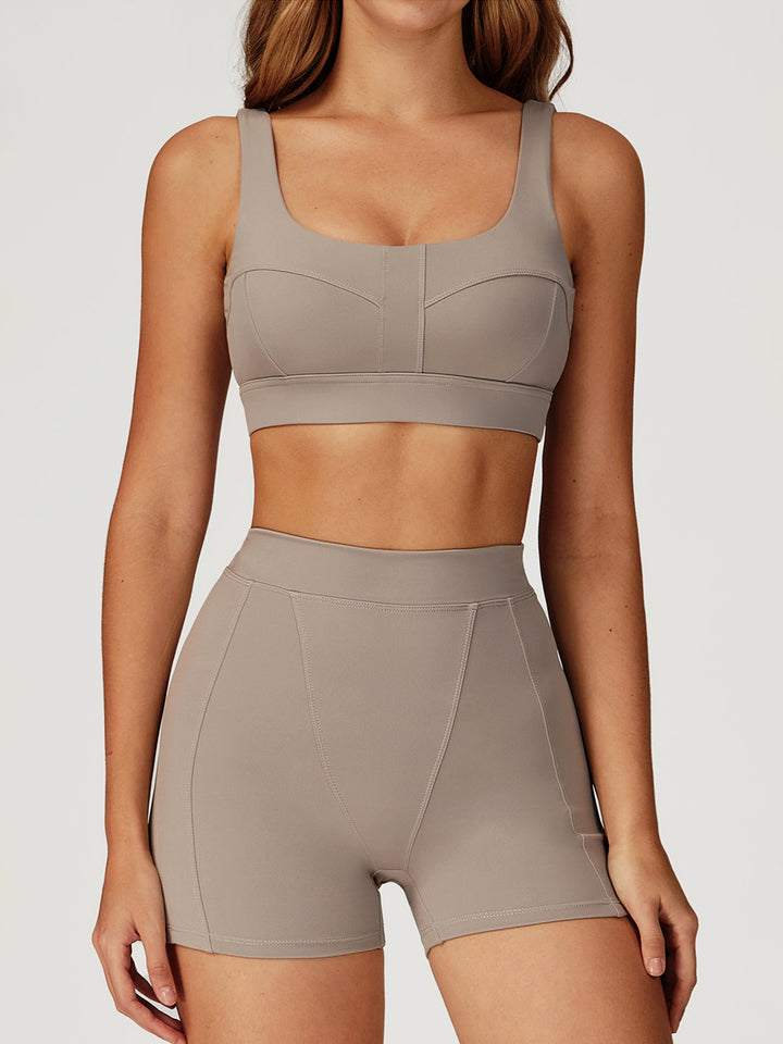 Double-Strap Nude Sports Bras