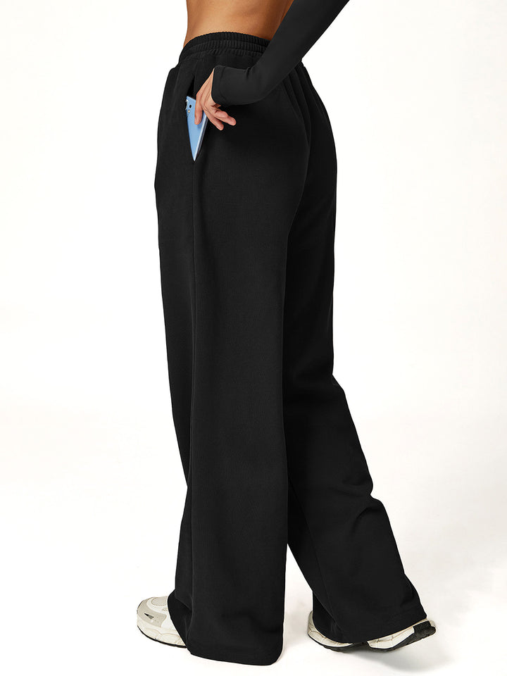 Drapey Wide-Leg Sweatpants