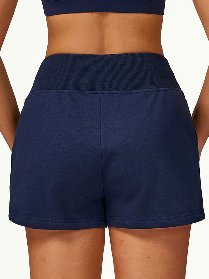 Elastic Waist Loose Fit Shorts