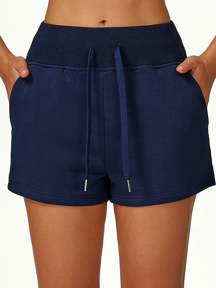 Elastic Waist Loose Fit Shorts