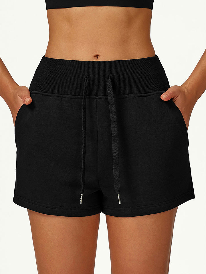 Elastic Waist Loose Fit Shorts