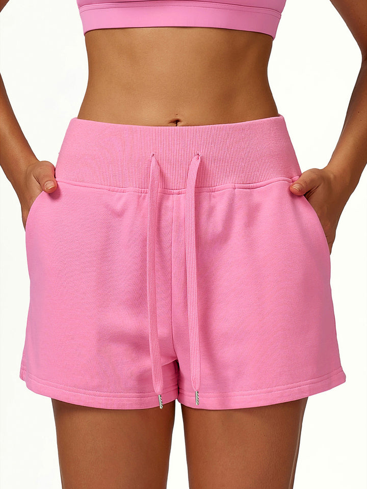 Elastic Waist Loose Fit Shorts