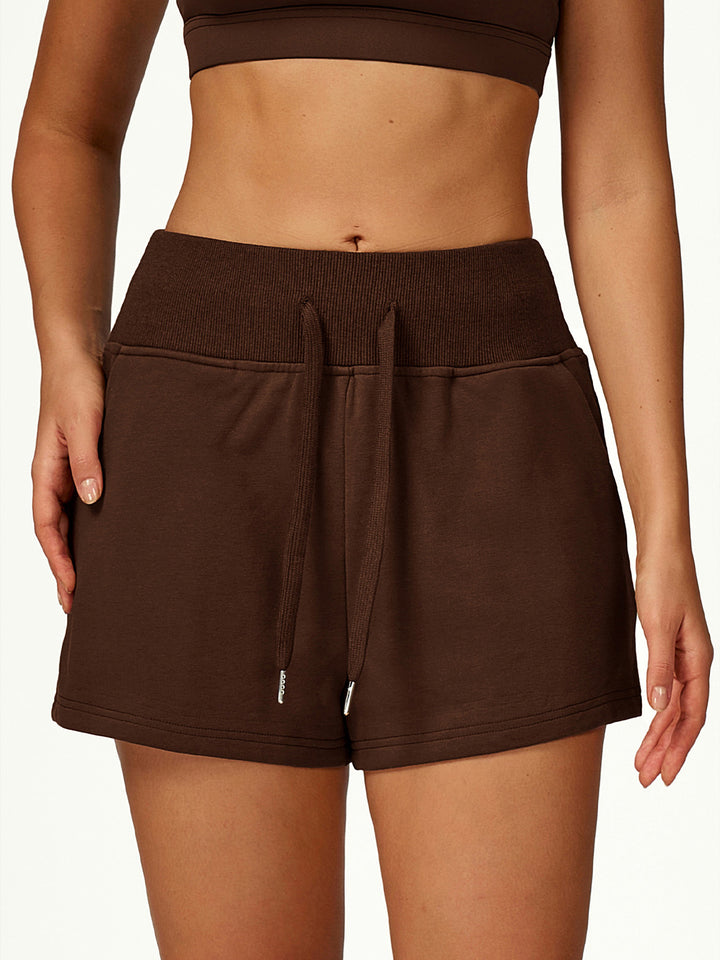 Elastic Waist Loose Fit Shorts