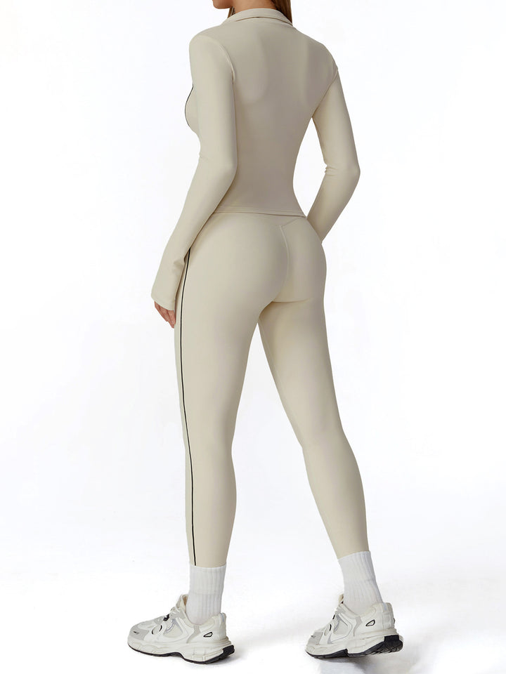 Full-Zip Stand Collar Sports Coat