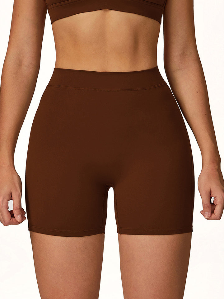 High-Waist Butt-Lifting Sports Shorts