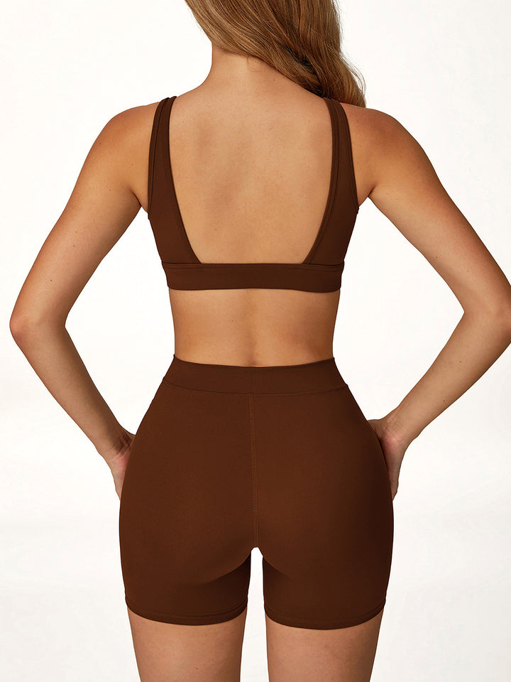 High-Waist Butt-Lifting Sports Shorts