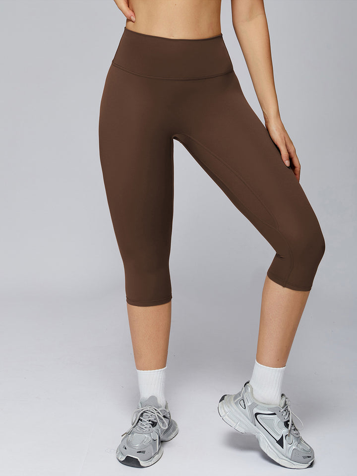 High-Waist Cropped Sculpt Pants