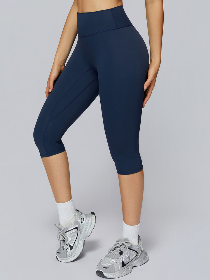 High-Waist Cropped Sculpt Pants
