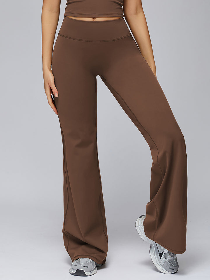 High-Waist Draped Wide-Leg Pants