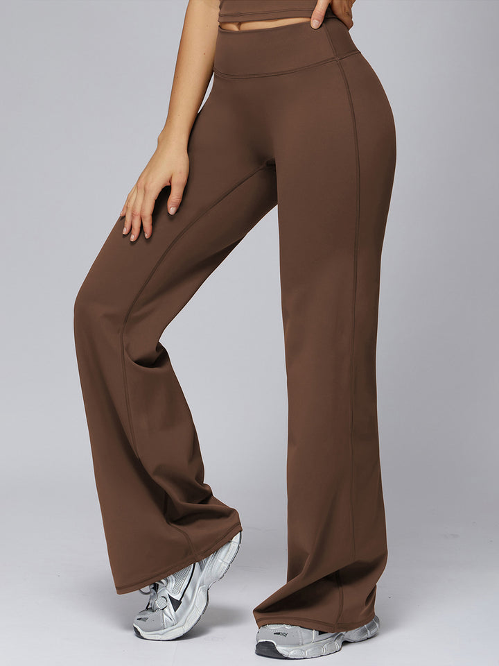 High-Waist Draped Wide-Leg Pants