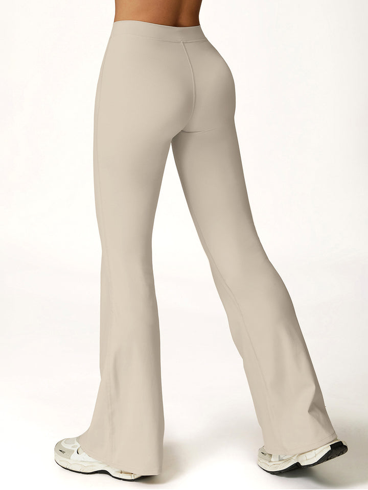 High-Waist Flared Sports Pants