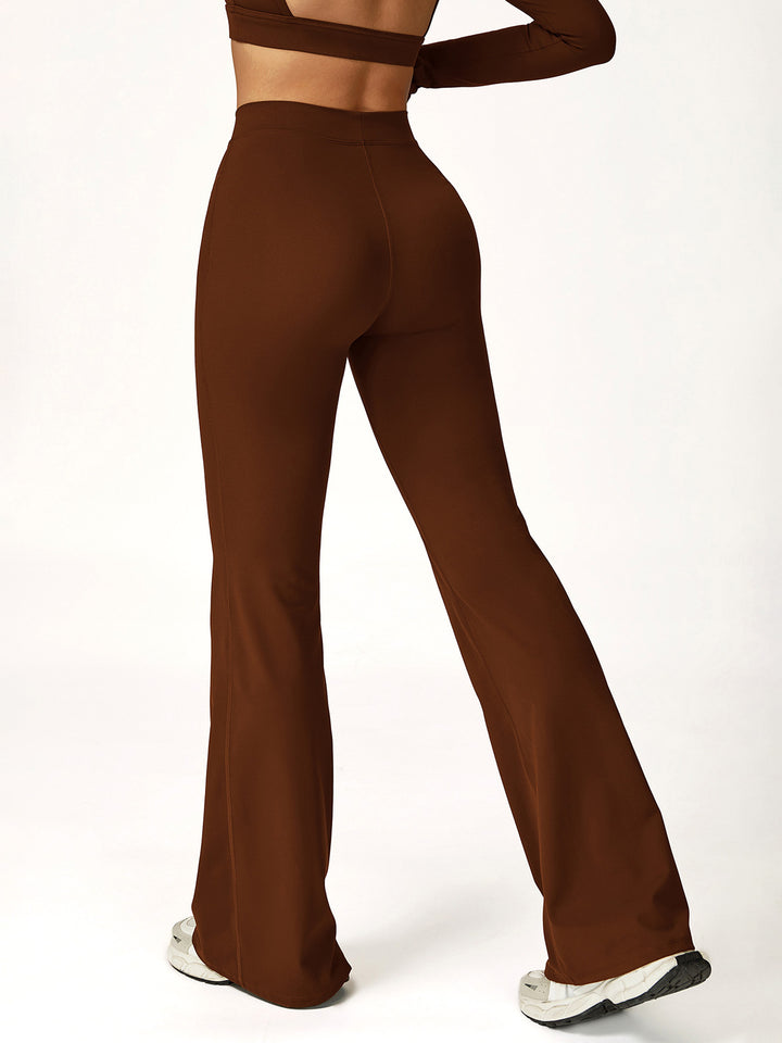 High-Waist Flared Sports Pants