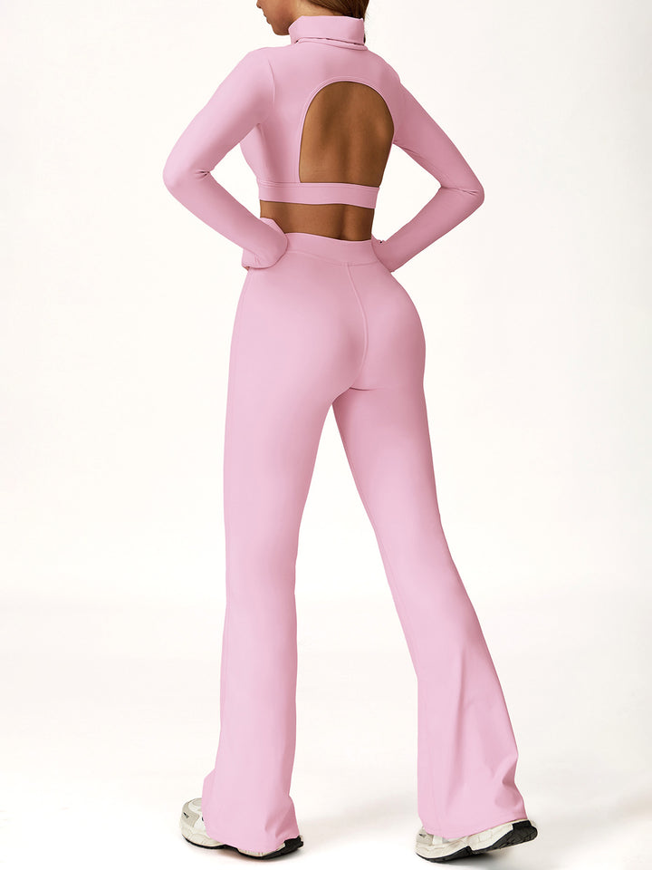 High-Waist Flared Sports Pants