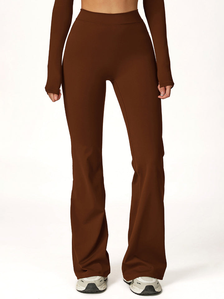 High-Waist Flared Sports Pants