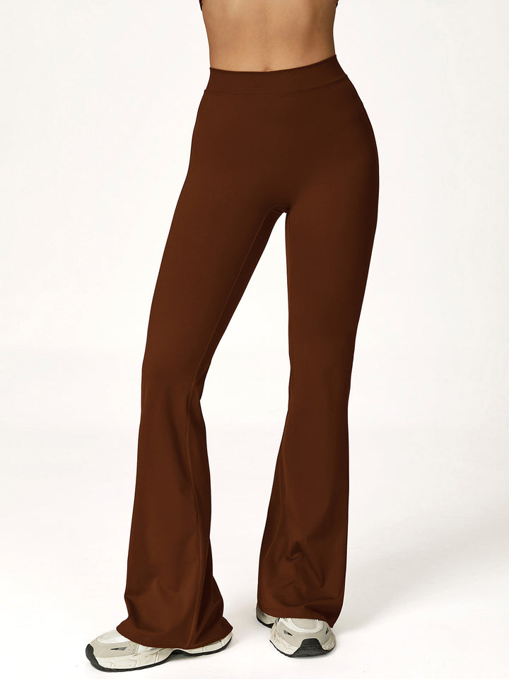 High-Waist Flared Sports Pants