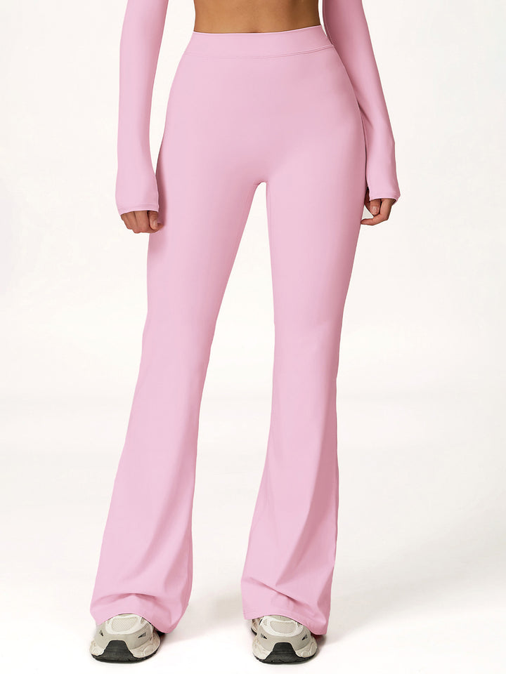 High-Waist Flared Sports Pants