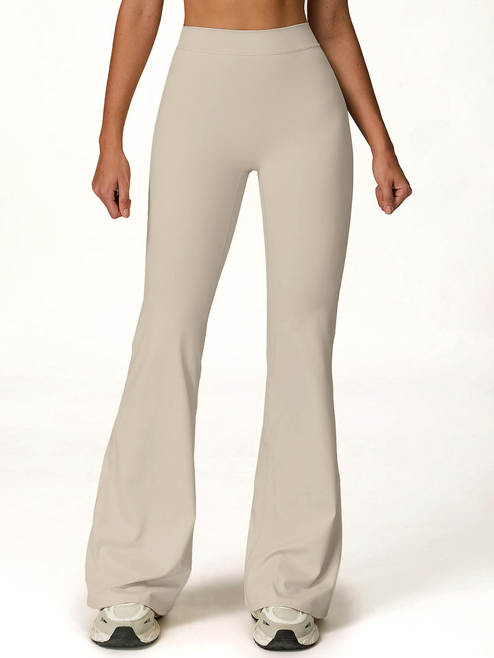 High-Waist Flared Sports Pants