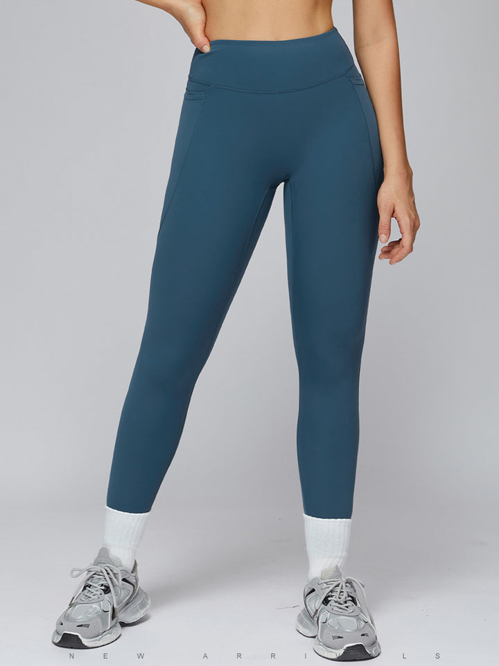High-Waist Pocket Sports Pants