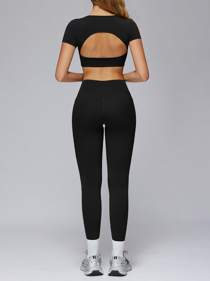 High-Waist Pocket Sports Pants