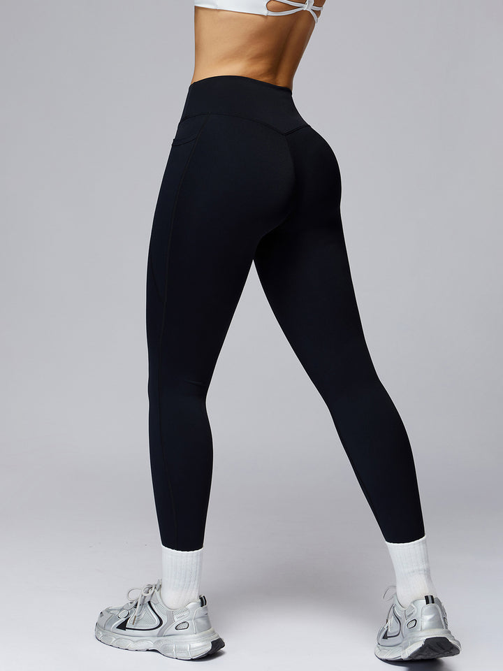 High-Waist Pocket Sports Pants