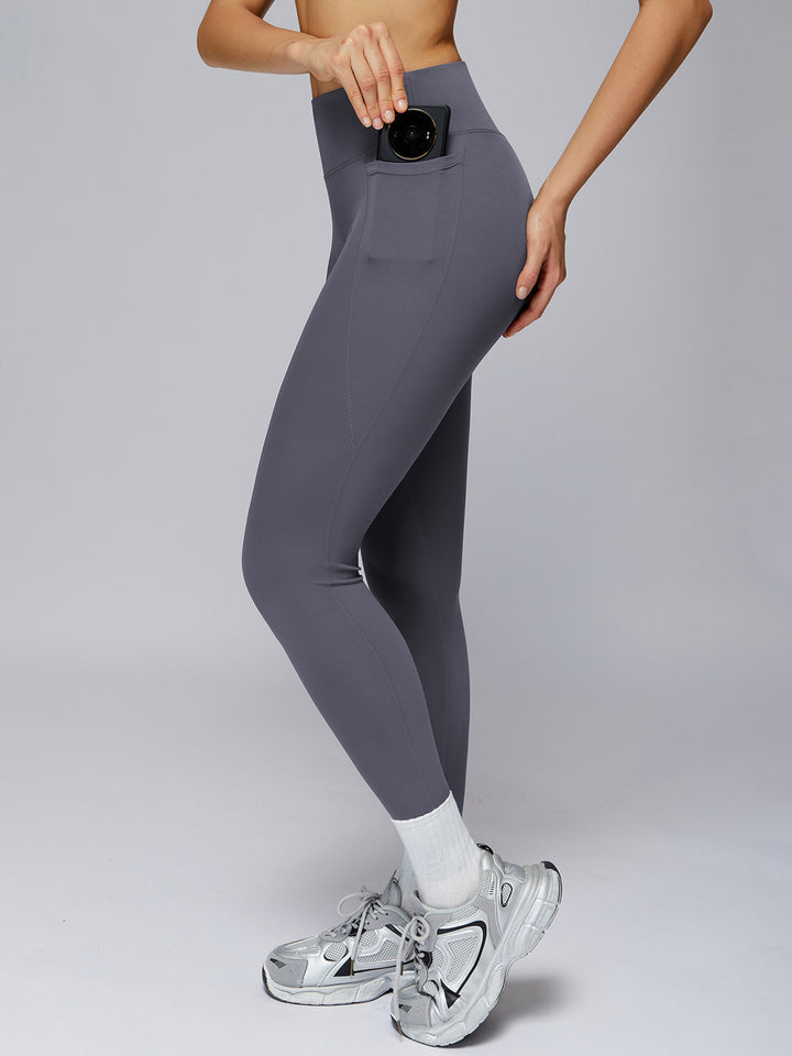 High-Waist Pocket Sports Pants